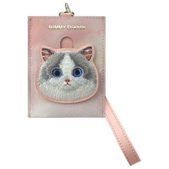 NIMMY Big Eyed Pet 2.0 Cat, peňaženka na karty, ružová