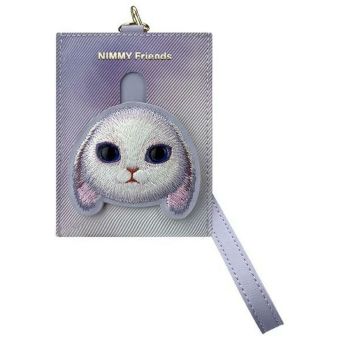 Nimmy peňaženka na karty fialová Big Eyed Pet 2.0 Rabbit