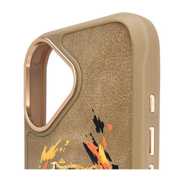 NIMMY case TIGER compatible with MagSafe for IPHONE 16 light brown