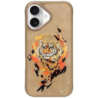 NIMMY case TIGER compatible with MagSafe for IPHONE 16 light brown