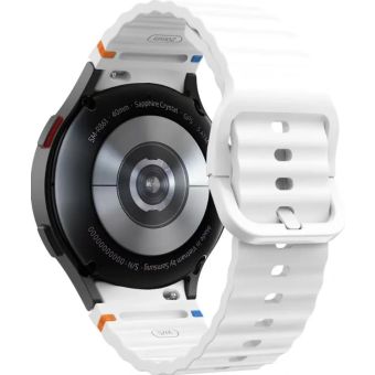 Remienok Tech-Protect Silicone Sport Samsung Galaxy Watch 4/5/5 Pro/6/7/FE biely