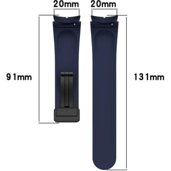 Remienok Bizon Strap Watch Silicone Samsung Galaxy Watch FE/7/6/6 Classic/5/5 Pro/4/4 Classic modrý