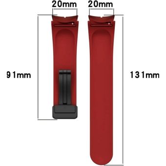 Remienok Bizon Strap Watch Silicone Samsung Galaxy Watch FE/7/6/6 Classic/5/5 Pro/4/4 Classic bordový