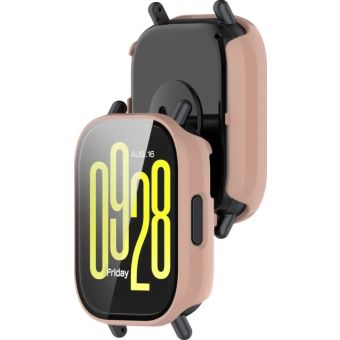 Ochranné puzdro/sklo Bizon Case PlusGlass Watch Xiaomi Redmi Watch 5 Active ružové