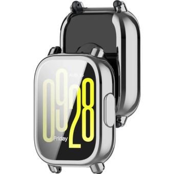 Ochranné puzdro/sklo Bizon Case Watch Felipe Xiaomi Redmi Watch 5 Active strieborné
