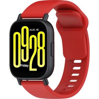 Remienok Bizon Strap Watch Silicone Xiaomi Redmi Watch 5 Lite/5 Active červený