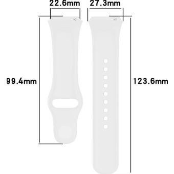 Remienok Bizon Strap Watch Dots Xiaomi Redmi Watch 3 Active biely