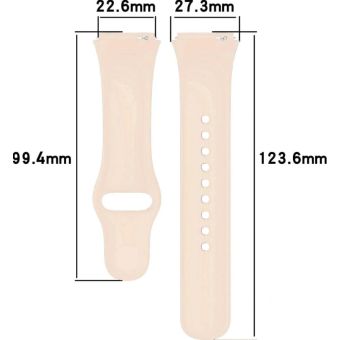 Remienok Bizon Strap Watch Dots Xiaomi Redmi Watch 3 Active ružový
