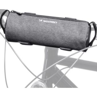 Wozinsky WBB37GRB, taška na bicykel na riadidlá/rám s termo izoláciou, 0.7l, sivá