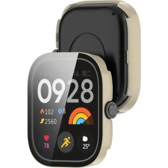 Ochranné puzdro/sklo Bizon Case+Glass Watch Xiaomi Redmi Watch 5 béžové