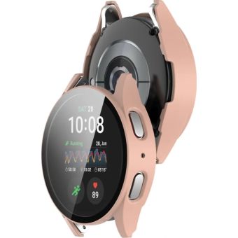 Ochranné puzdro/sklo Bizon Case+Glass Watch Samsung Galaxy Watch7 40 mm ružové