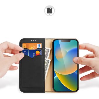 Obal Dux Ducis Hivo Book Apple iPhone 16e čierny