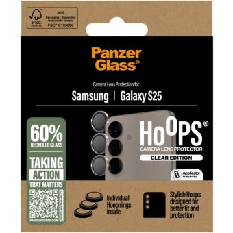PanzerGlass - Ochranný kryt objektívu Hoops pre Samsung Galaxy S25 S931, číra