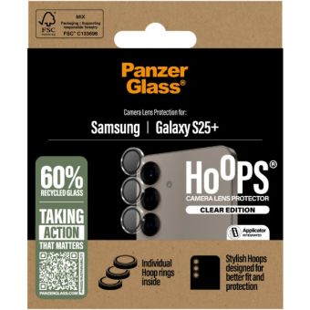 PanzerGlass - Ochranný kryt objektívu Hoops pre Samsung Galaxy S25+ S936, číra