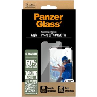 PanzerGlass - Tvrdené sklo s aplikátorom pre Apple iPhone 16e/14/13/13 Pro, číra