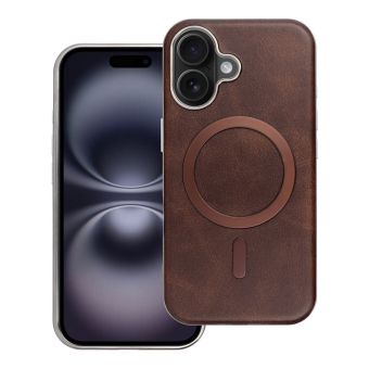 Obal GENTLEMAN MAG COVER Case MagSafe Apple iPhone 16 hnedý