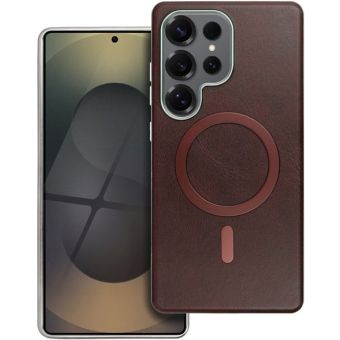 Obal GENTLEMAN MAG COVER Case MagSafe Samsung Galaxy A56 5G A566 hnedý