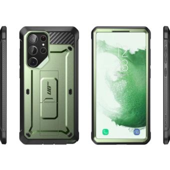 Obal Supcase Unicorn Beetle Pro 2-set Samsung Galaxy S23 Ultra 5G S918 zelený