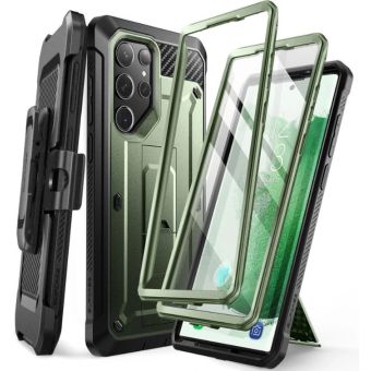 Obal Supcase Unicorn Beetle Pro 2-set Samsung Galaxy S23 Ultra 5G S918 zelený