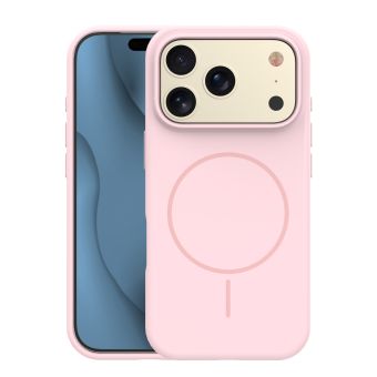 Obal Silicone Thin Mag Apple iPhone 17 Pro svetloružový