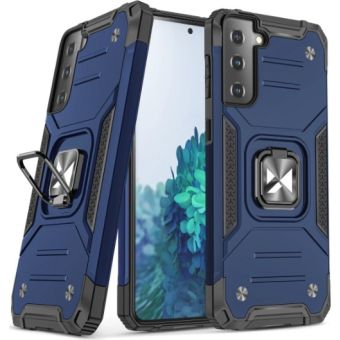 Obal Rugged Ring Armor Samsung Galaxy S22 5G S901 modrý