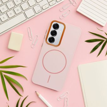 Frame Silicone Magsafe TPU Samsung A55 A556 5G - ružové