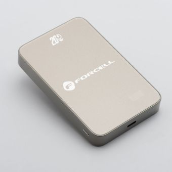 FORCELL F-ENERGY F10K8 Super Slim Powerbank, MagSafe PD3.0 QC4.0 15W, 10000mAh, béžová