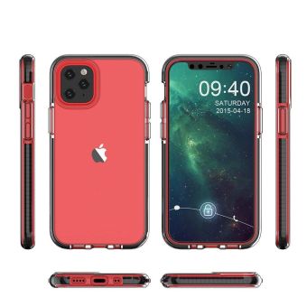 Obal Spring Case Apple iPhone 12 Mini transparentno-ružový