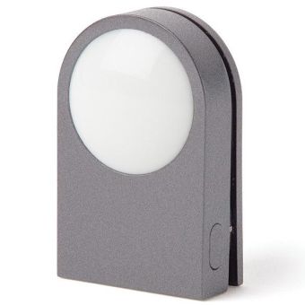 Lexon Lucie LED klip tmavosivý