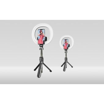 Puluz TBD0595696701A, selfie tyč/statív/dvojitá LED dióda, čierna