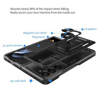 Obal Hybrid Armor Camshield Samsung Galaxy Z Fold7 5G F966 čierny