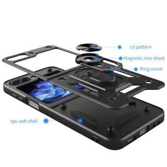 Obal Hybrid Armor Camshield Samsung Galaxy Z Flip7 5G F751 čierny
