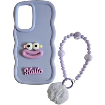 Obal 3D TPU Samsung Galaxy A36 5G A366/A56 5G A566 face fialový