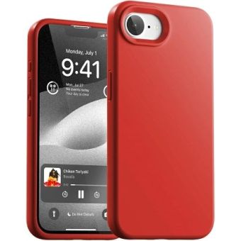 Obal Mercury Silicone Apple iPhone 16e červený