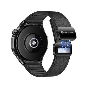 Remienok FORCELL F-DESIGN FS20 magnetický eko koža Samsung Watch 20mm čierny