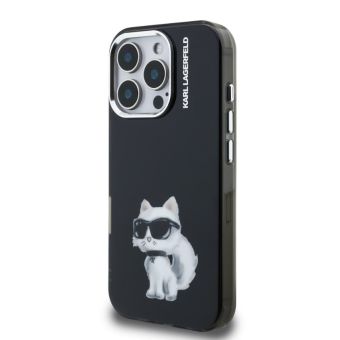Obal Karl Lagerfeld IML Aquarelle Choupette Apple iPhone 16 KLHCP16SHMCHAQK čierny