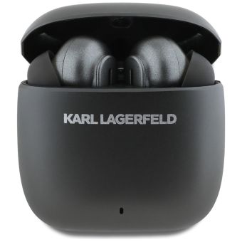 Karl Lagerfeld Elongated Logo ANC/ENC TWS bezdrôtové slúchadlá KLTWSM1ALELK čierne