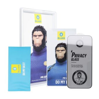Ochranné sklo Blueo Mr. Monkey Glass 5D HD Anti-peep Apple iPhone 17 čierne