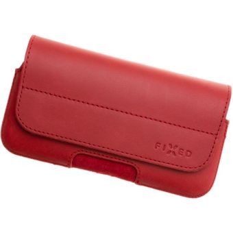 Obal FIXED Posh Koža 5XL - 147.0x83.0x9.7 mm - červený