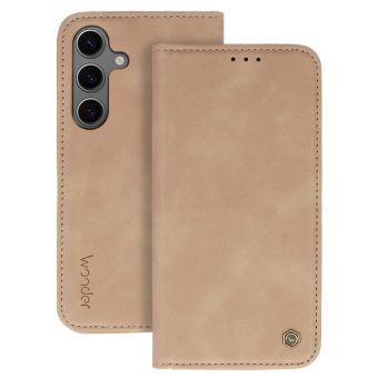 Obal Wonder Book Smart Samsung Galaxy S24 5G S921 béžový
