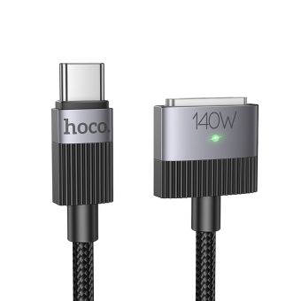 Kábel USB-C Mag3 Hoco 5A 140W magnetic 1,8 m U141 - čierny