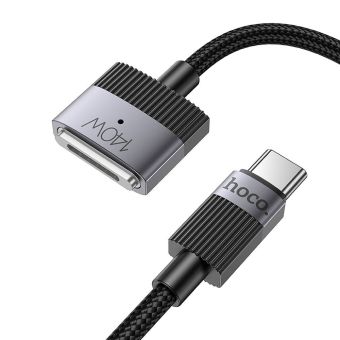 Kábel USB-C Mag3 Hoco 5A 140W magnetic 1,8 m U141 - čierny