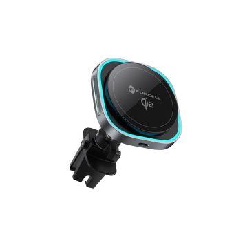 Držiak Focell F-GRIP Air Mag (F-07) bezdrôtové nabíjanie MagSafe Qi2 15W - šedý