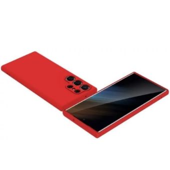 Obal Silicone TPU Samsung Galaxy S23 Ultra 5G S918 červený