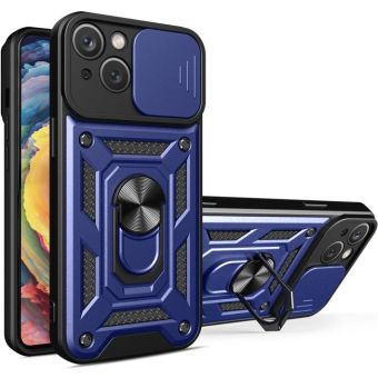 Obal Camshield Ring Armor Apple iPhone 14 modrý