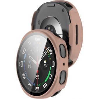 Ochranné puzdro/sklo Bizon Case+Glass Samsung Galaxy Watch 8 40mm ružové