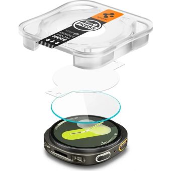 Ochranné sklo Spigen Glas.tr ez-Fit Samsung Galaxy Watch 8 44mm transparentné (2ks)