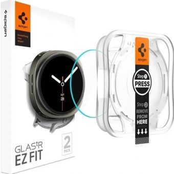 Ochranné sklo Spigen Glas.tr ez-Fit Samsung Galaxy Watch 8 44mm transparentné (2ks)
