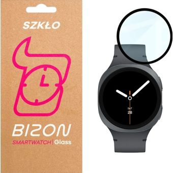 Ochranné sklo Bizon Glass Watch Edge Hybrid Samsung Galaxy Watch 8 40mm čierne