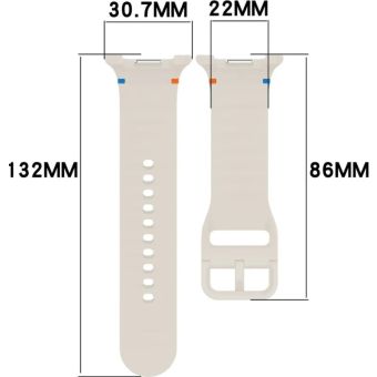 Remienok Bizon Strap Watch Silicone G Samsung Galaxy Watch 8 40mm/44mm/8 Classic 46mm béžový